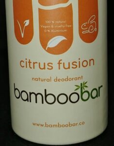 tube of bamboobar deodorant